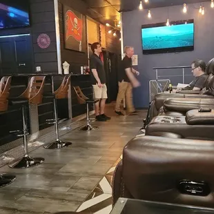 Bar seating and lounge chairs