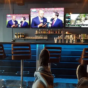 Football and my feet.