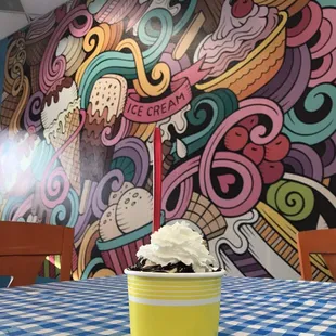 Obsessed with this mural wall.