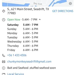 a map of the location of a restaurant