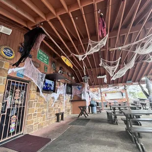 Patio eating area