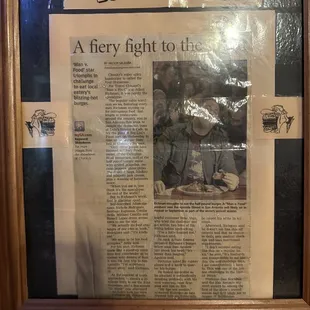 Man vs Food article