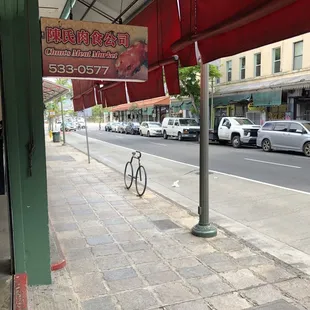 Outside of Chun's Meat Market facing King Street *5/28/2021