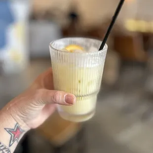 Pineapple aqua Fresca! I would come here just to have this drink. Non-alcoholic. Pineapple with coconut water I believe. Soooo good!