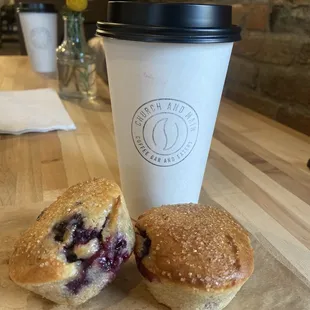 Vanilla Latte and Blackberry Mini muffins