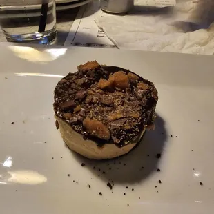 a dessert on a white plate