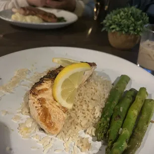 Salmon coconut rice !