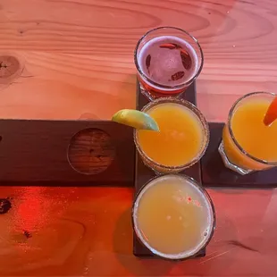 Mimosa flight. All 4 were fantastic, my favorite was the manmosa.