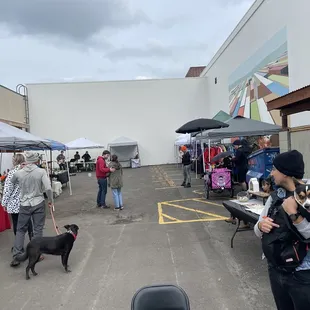 Vendors helping celebrating one year anniversary