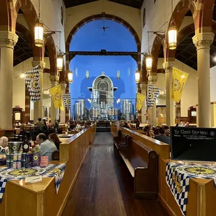 the interior of a church