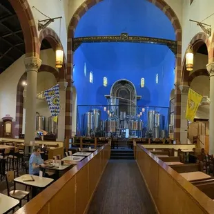 the interior of a church