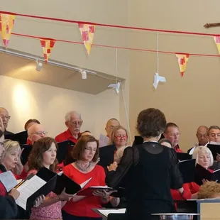 We have several vocal choirs and ensembles, a praise band, bell choir, and musical groups for children and youth.