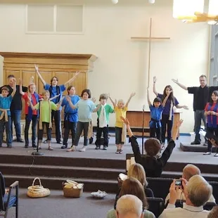 Our children and youth choirs perform "Feeding of the 5000."