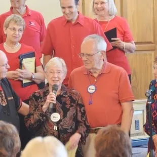 Introducing new members (happens monthly).