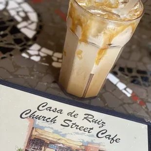 Caramel Cafe Latte , with ice requested