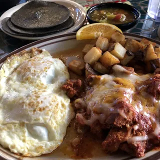 Carne Adovada y Huevos