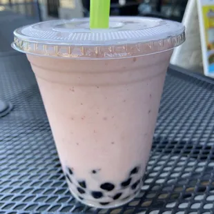 Strawberry Banana boba