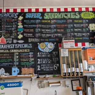 deli sando menu