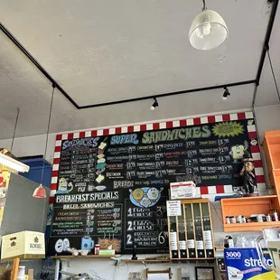 Sandwich menu