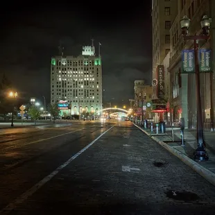 Churchill&apos;s on Saginaw Street at Night  © Picture Detroit ~ Christina Collie