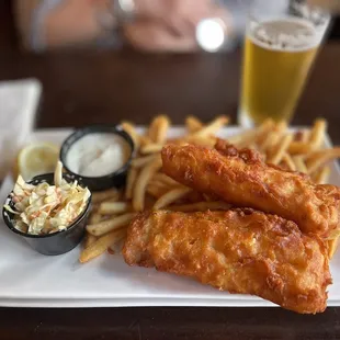 Fish and Chips with the same xtra fish added