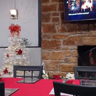 Separate dining room.