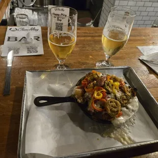 Jacked up poutine, pliney the elder, fonio blonde.