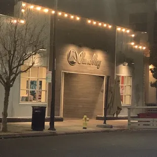 Beautiful restaurant front door