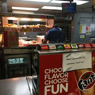 a man working in a restaurant