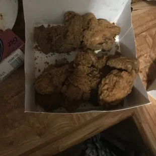 I ordered a 12 piece mixed chicken meal and I only got wings and drumsticks this is literally a rip off!!