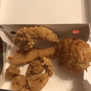 a box of fried food