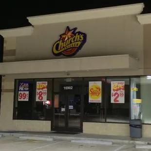 the front of a restaurant