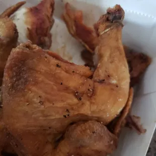 chicken in a styrofoam container