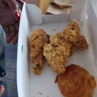 a box of fried chicken