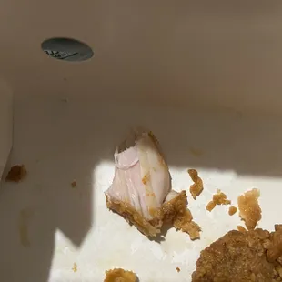 Under cooked chicken it&apos;s was so nasty and chewy