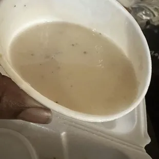 Supposed to be gravy more like water