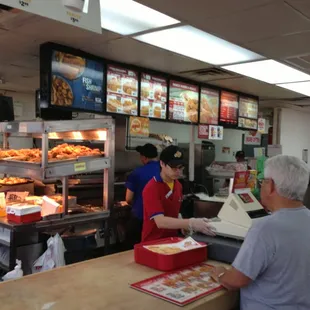 customers at the counter