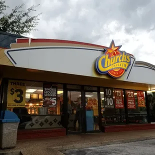 Front of the restaurant.