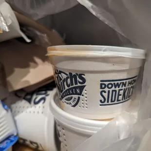 a plastic cup with a plastic lid