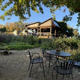Beautiful outside area facing the bar where dinner was held.