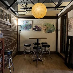 Second floor interior seating