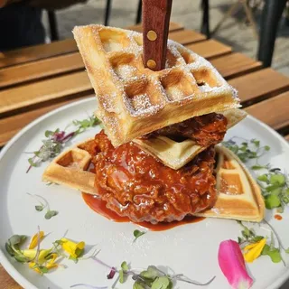 Waffle & Gochujang fried chicken