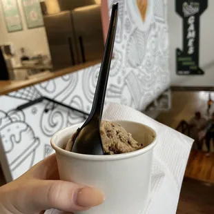 Kids scoop of mocha chip