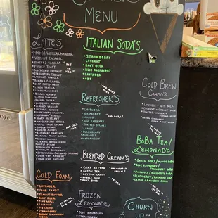 Summer menu