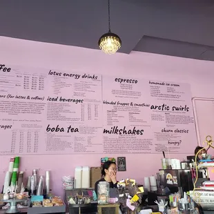 The menu