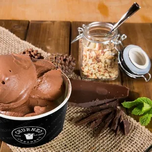 a chocolate ice cream