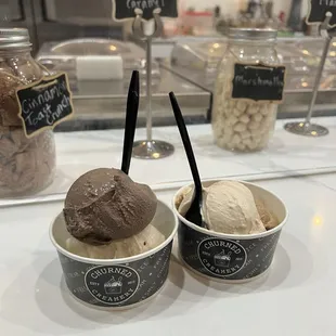 Oreo &amp; peanut butter, salted-butter caramel &amp; espresso