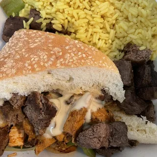 4 Meat Combo Kebab Plate