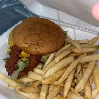 Bacon Avocado Cheese Burger