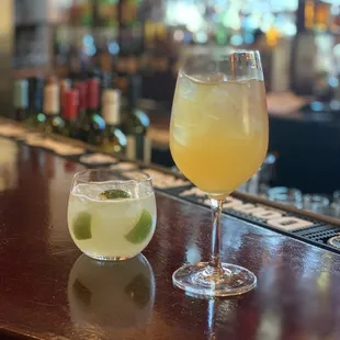 The caipirinha and white sangria